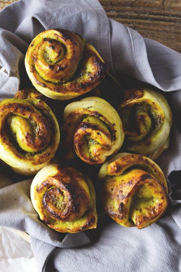 Pesto-Brötchen