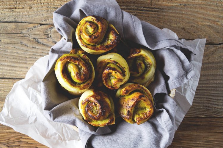 Pesto-Brötchen