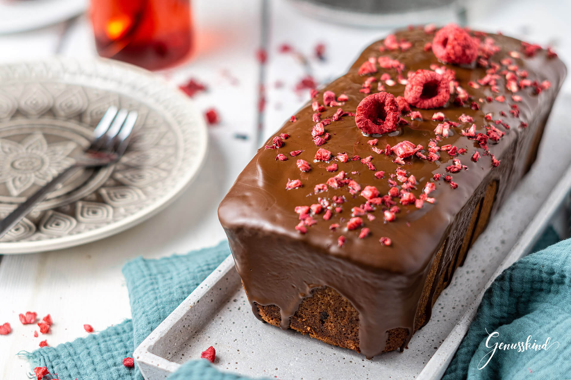 Schoko-Himbeer Kuchen - Genusskind