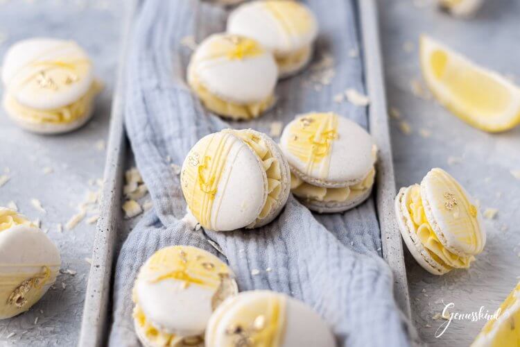 White Chocolate-Lemon Macarons