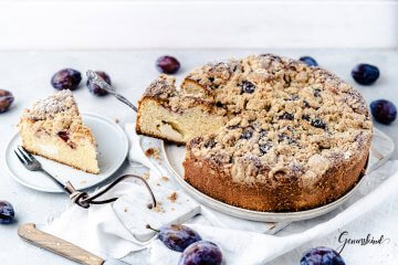 Zwetschen-Topfen-Kuchen mit Streuseln