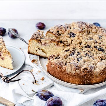 Zwetschen-Topfen-Kuchen mit Streuseln