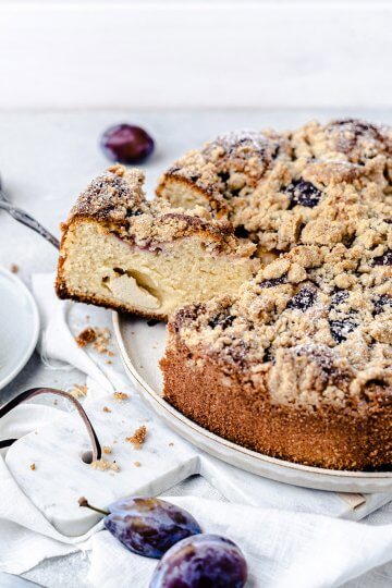 Zwetschen-Topfen-Kuchen mit Streuseln