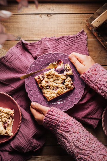 Zwetschken-Topfen-Kuchen mit Streuseln