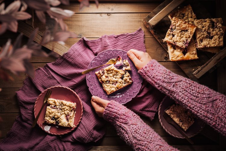 Zwetschken-Topfen-Kuchen mit Streuseln
