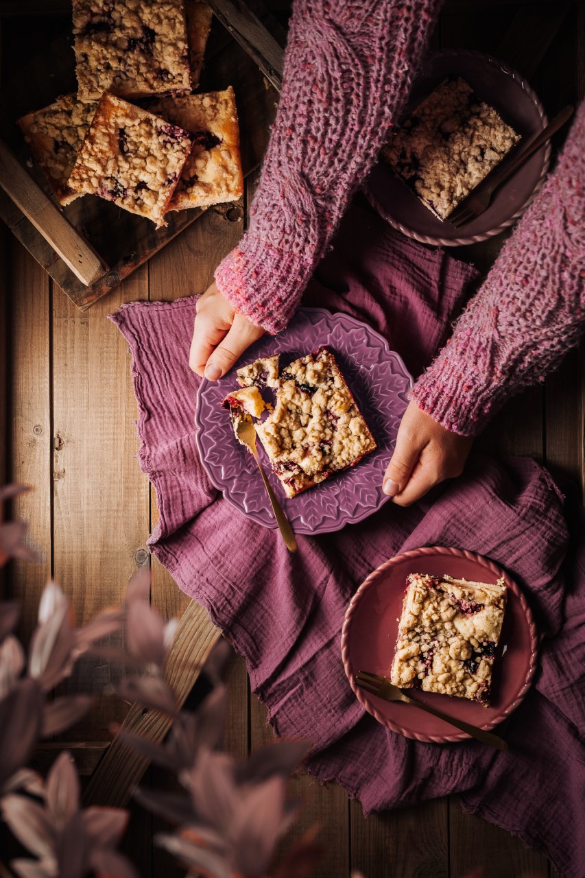 Zwetschken-Topfen-Kuchen mit Streuseln