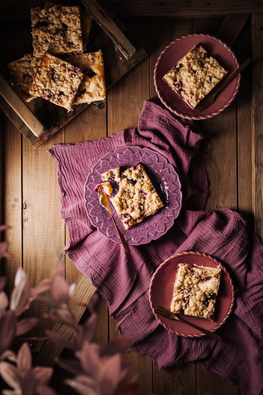 Zwetschken-Topfen-Kuchen mit Streuseln