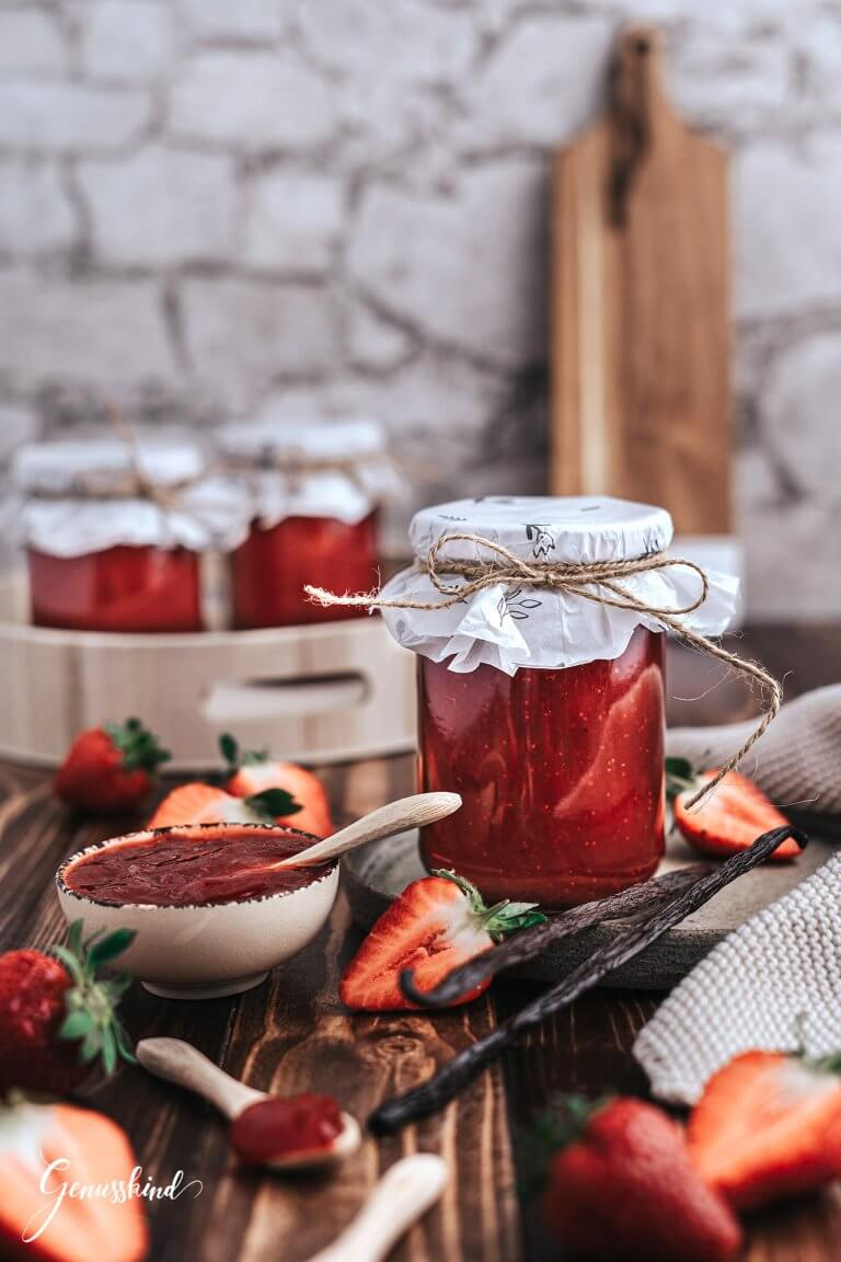 Erdbeer-Vanille Marmelade - Genusskind