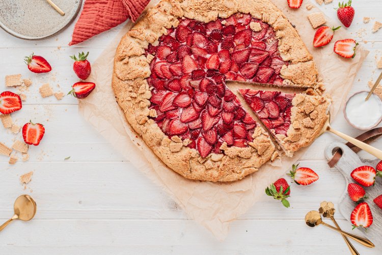 Strawberry Cheesecake Galette