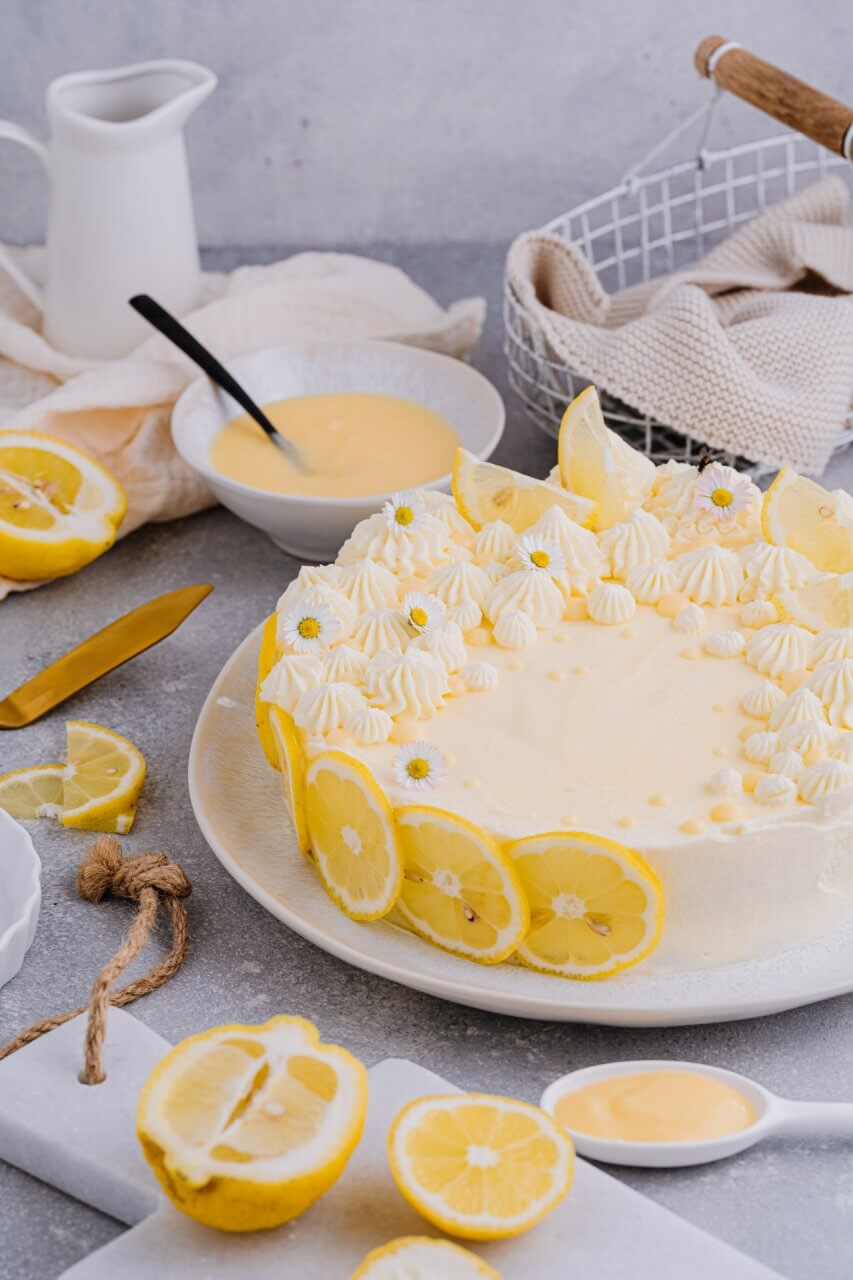 Lemon Tiramisu Torte