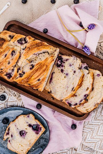 Blueberry Cheesecake Babka