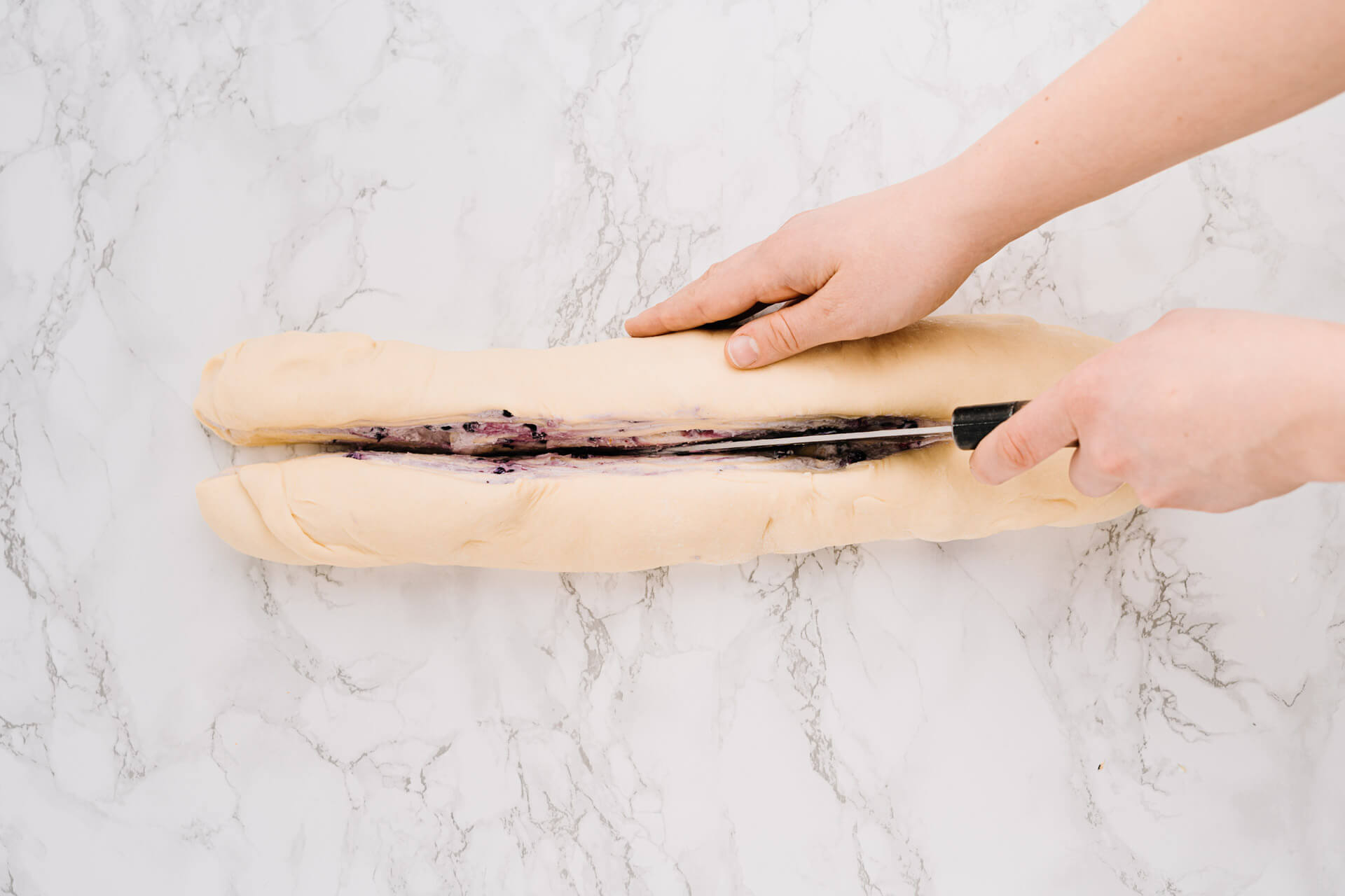 Blueberry Cheesecake Babka