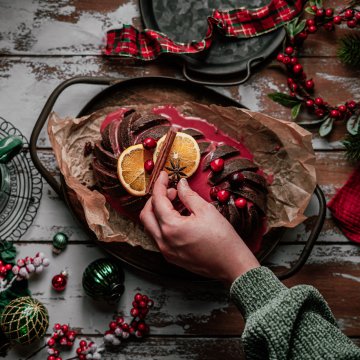 Schoko-Glühwein Kuchen