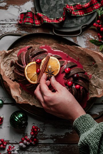 Schoko-Glühwein Kuchen