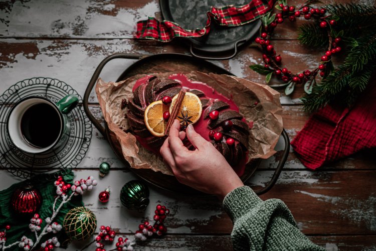 Schoko-Glühwein Kuchen