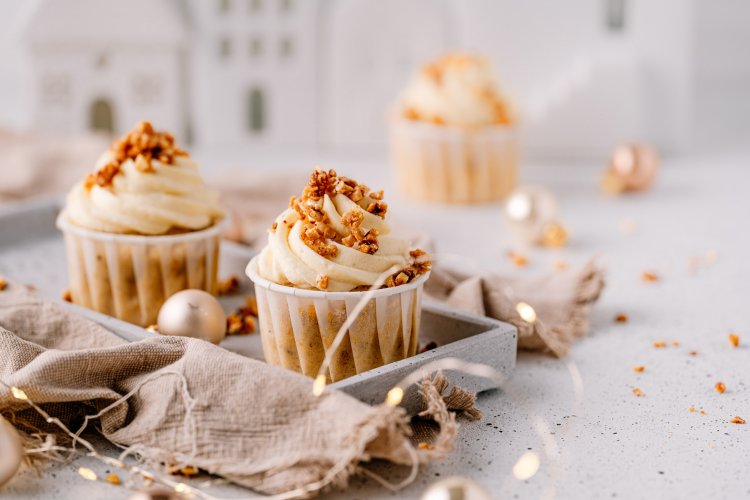 Gebrannte Mandel Cupcakes