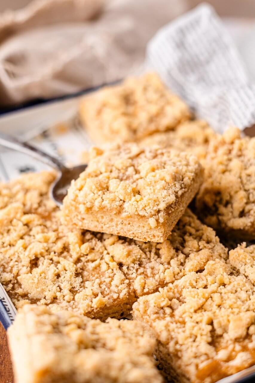 Veganer Vanille-Streuselkuchen vom Blech