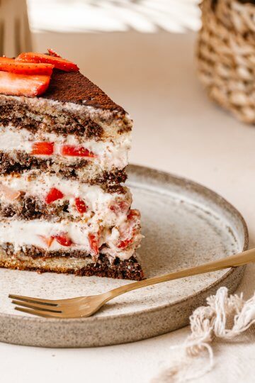 Erdbeer-Marmor-Torte