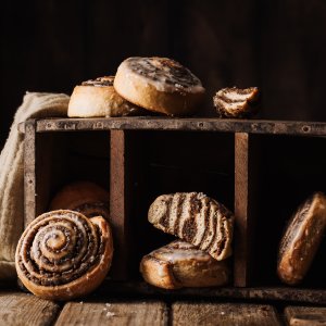 Nussschnecken mit Zimt