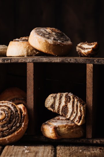 Nussschnecken mit Zimt